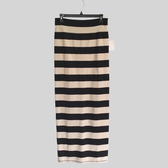 Free People Stripe Column Skirt NWT - Picture 3 of 8